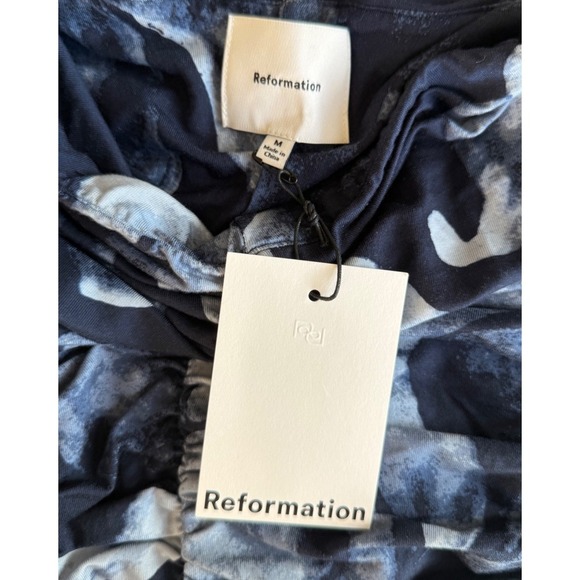 Reformation Arlo Knit Two Piece Set Midnight Rose – Size M – Strapless Top & Fl - Picture 9 of 11